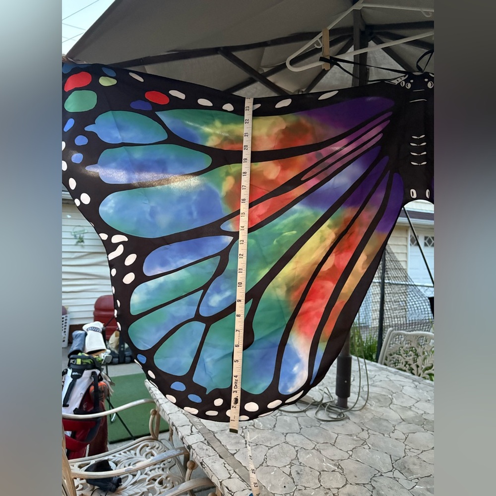 BUTTERFLY WINGS COSTUME | Full Wingspan | Halloween - Picture 7 of 11